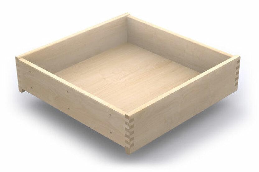 Dekorschubkasten aus Massivholz in dezenter Schattierung