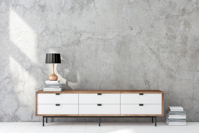 Hängeboard mit weißen Schubladen individuell gestalten Hängeboard mit weißen Schubladen